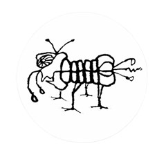 Fantasy Weird Insect Drawing Mini Round Pill Box by dflcprintsclothing
