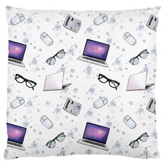 Computer Work Large Cushion Case (one Side) by SychEva