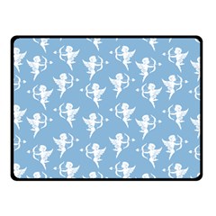 Cupid Pattern Fleece Blanket (small) by Valentinaart