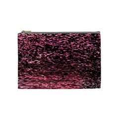 Pink  Waves Flow Series 11 Cosmetic Bag (medium) by DimitriosArt