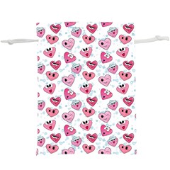 Funny Hearts  Lightweight Drawstring Pouch (xl) by SychEva