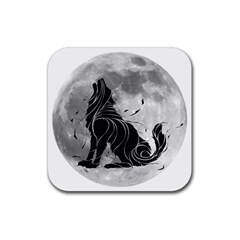 Lobo-lunar Rubber Coaster (square) by mundodeoniro