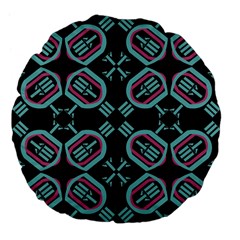 Abstract Pattern Geometric Backgrounds   Large 18  Premium Flano Round Cushions by Eskimos