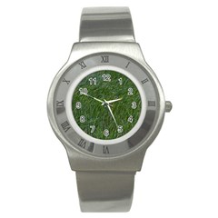 Green Carpet Stainless Steel Watch by DimitriosArt