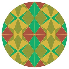 Abstract Pattern Geometric Backgrounds   Round Trivet by Eskimos