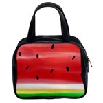 Painted watermelon pattern, fruit themed apparel Classic Handbag (Two Sides)