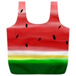 Painted watermelon pattern, fruit themed apparel Full Print Recycle Bag (XL)