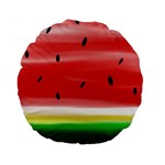 Painted watermelon pattern, fruit themed apparel Standard 15  Premium Flano Round Cushions