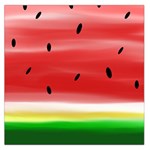 Painted watermelon pattern, fruit themed apparel Large Satin Scarf (Square)