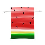 Painted watermelon pattern, fruit themed apparel Lightweight Drawstring Pouch (S)