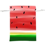 Painted watermelon pattern, fruit themed apparel  Lightweight Drawstring Pouch (XL)