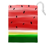 Painted watermelon pattern, fruit themed apparel Drawstring Pouch (4XL)