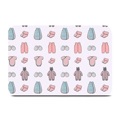 Pattern With Clothes For Newborns Plate Mats by SychEva