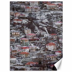 Metsovo Aerial Cityscape, Greece Canvas 36  X 48  by dflcprintsclothing