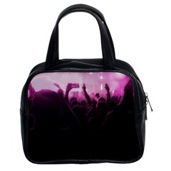 Music Concert Scene Classic Handbag (two Sides) by dflcprintsclothing