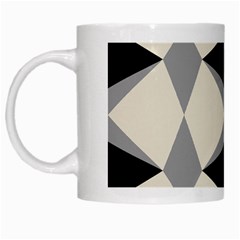 Abstract Pattern Geometric Backgrounds   White Mugs by Eskimos