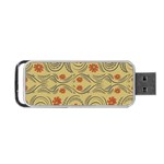 Folk flowers print Floral pattern Ethnic art Portable USB Flash (Two Sides)