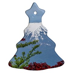Mountain-mount-landscape-japanese Christmas Tree Ornament (two Sides) by Sudhe