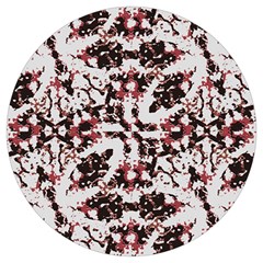 Texture Mosaic Abstract Design Round Trivet by dflcprintsclothing