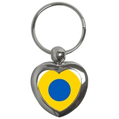 Roundel Of Ukrainian Air Force Key Chain (heart) by abbeyz71