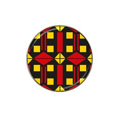 Abstract Pattern Geometric Backgrounds   Hat Clip Ball Marker by Eskimos
