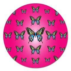 Butterfly Magnet 5  (round)