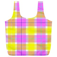 Pink Tartan-8 Full Print Recycle Bag (xl) by tartantotartanspink2