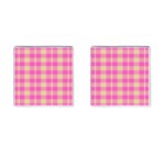 Pink Tartan 4 Cufflinks (Square)