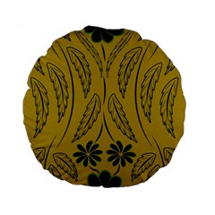 Folk Flowers Print Floral Pattern Ethnic Art Standard 15  Premium Flano Round Cushions