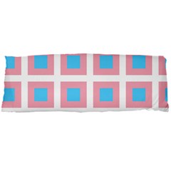 Trans Flag Squared Plaid Body Pillow Case Dakimakura (two Sides) by WetdryvacsLair