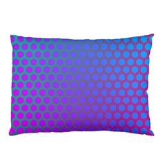 Hex Circle Points Vaporwave One Pillow Case (two Sides) by WetdryvacsLair