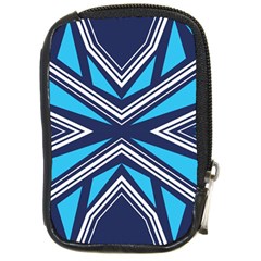 Abstract Pattern Geometric Backgrounds  Compact Camera Leather Case