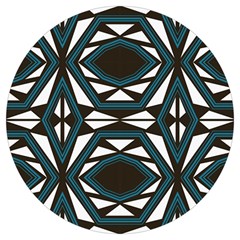 Abstract Pattern Geometric Backgrounds Round Trivet by Eskimos