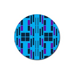 Abstract Pattern Geometric Backgrounds Rubber Round Coaster (4 Pack) by Eskimos