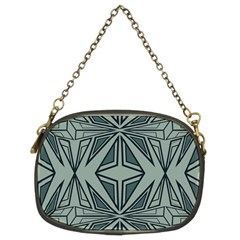 Abstract Pattern Geometric Backgrounds Chain Purse (two Sides) by Eskimos