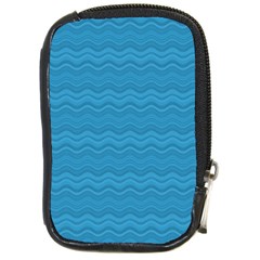 Sea Waves Compact Camera Leather Case by Sparkle