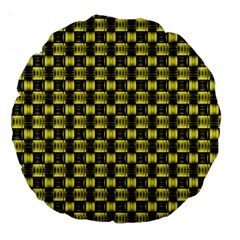 Glow Pattern Large 18  Premium Round Cushions by Sparkle