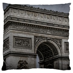 Triumph Arch, Paris, France016 Large Cushion Case (two Sides) by dflcprintsclothing