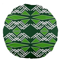 Abstract Pattern Geometric Backgrounds  Large 18  Premium Flano Round Cushions by Eskimos