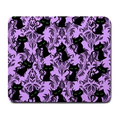 Purple Cats Large Mousepads by InPlainSightStyle