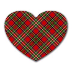 Royal Stewart Tartan Heart Mousepads by sifis