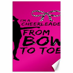 Bow To Toe Cheer Canvas 12  X 18  by artworkshop