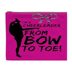 Bow To Toe Cheer Cosmetic Bag (xl) by artworkshop