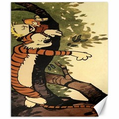 Calvin And Hobbes Canvas 20  X 24  by artworkshop