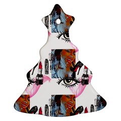 Modern Art Christmas Tree Ornament (two Sides) by Sparkle