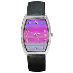 Pink Paradise Barrel Style Metal Watch by Thespacecampers