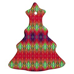 Psychedelic Synergy Christmas Tree Ornament (two Sides) by Thespacecampers