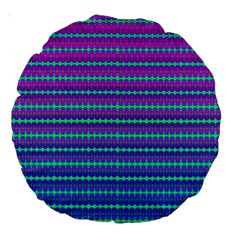 Purple Wubz Large 18  Premium Round Cushions by Thespacecampers