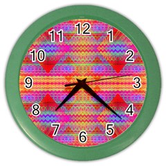 Sherburst Color Wall Clock by Thespacecampers