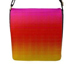 Sunrise Party Flap Closure Messenger Bag (l) by Thespacecampers
